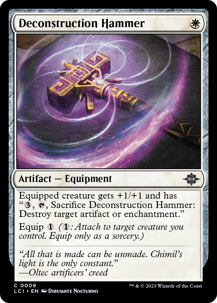 Deconstruction Hammer [The Lost Caverns of Ixalan] Magic: The Gathering