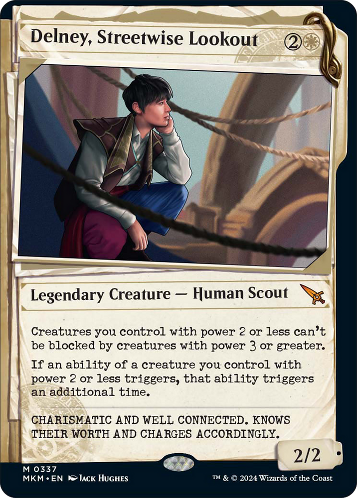 Delney, Streetwise Lookout (Showcase) [Murders at Karlov Manor] Magic: The Gathering