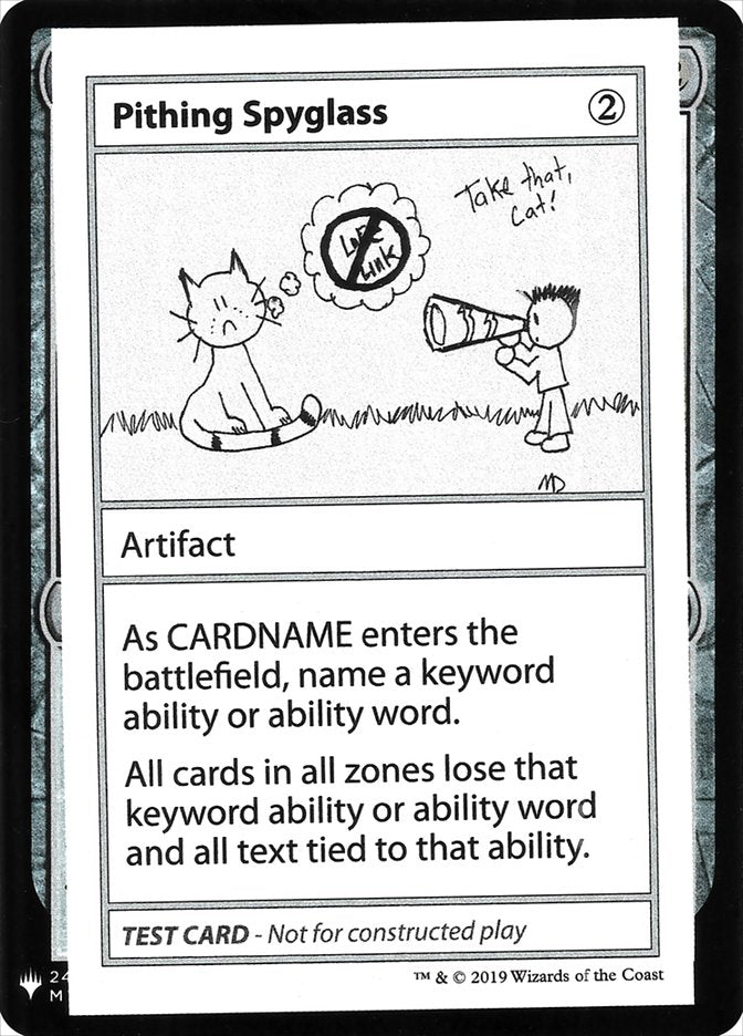 Pithing Spyglass [Mystery Booster Playtest Cards] Magic: The Gathering