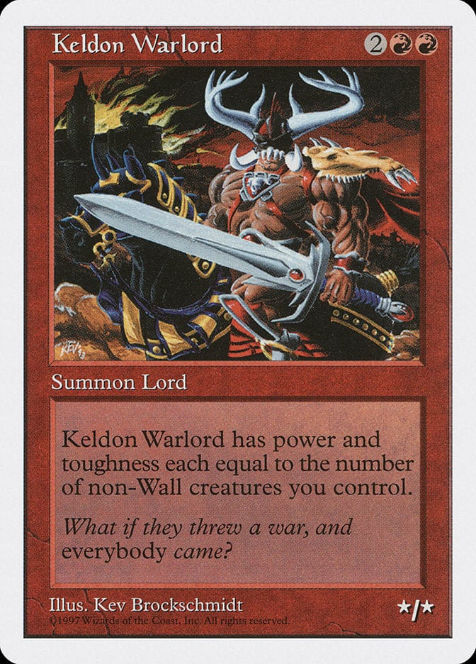 Keldon Warlord [Fifth Edition] Magic: The Gathering