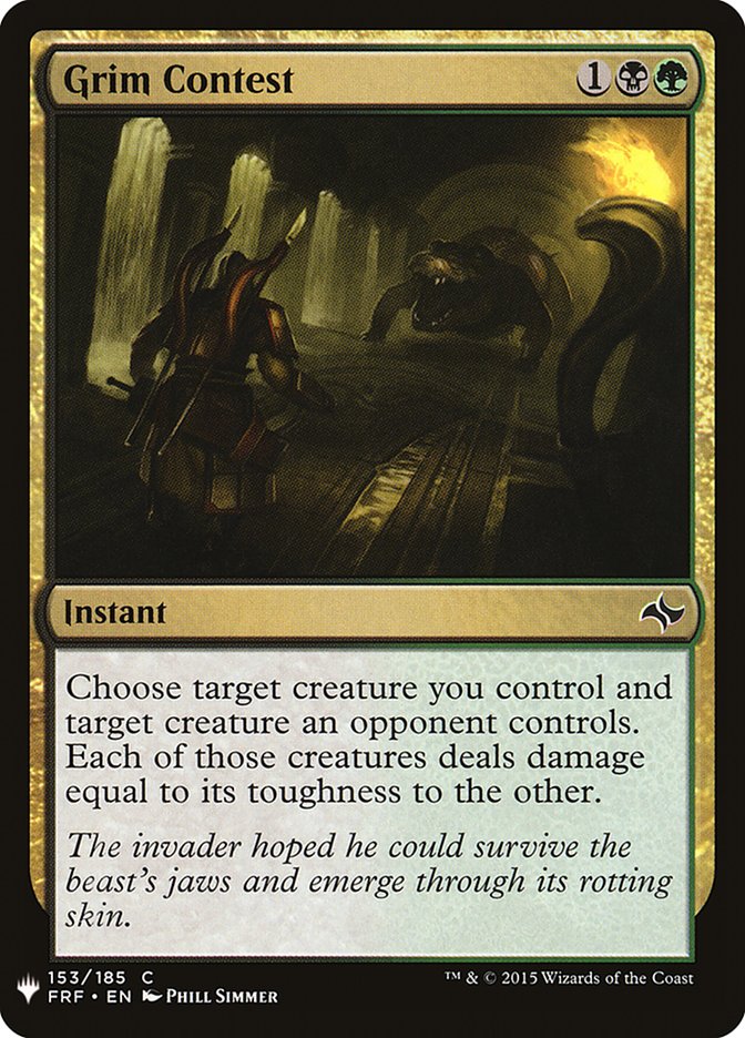 Grim Contest [Mystery Booster] Magic: The Gathering