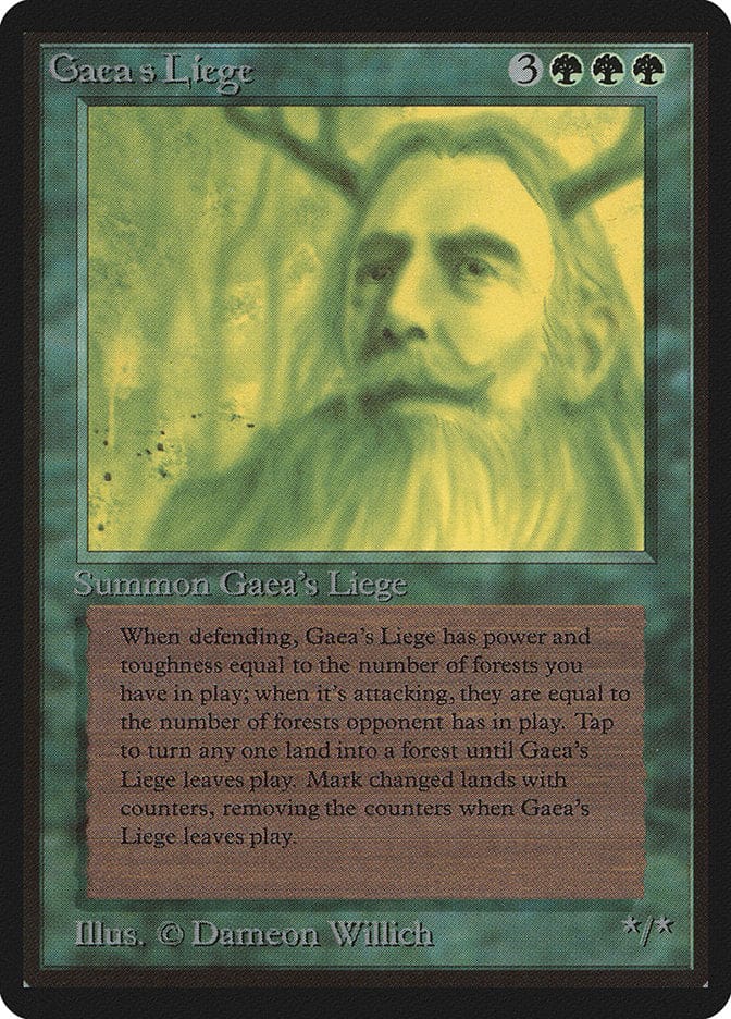 Gaea's Liege [Beta Edition] Magic: The Gathering