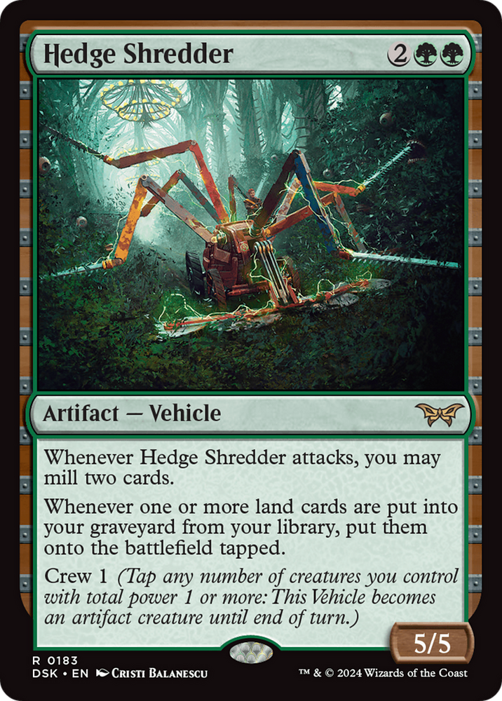 Hedge Shredder [Duskmourn: House of Horror] Magic: The Gathering