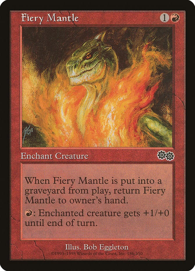 Fiery Mantle [Urza's Saga] Magic: The Gathering