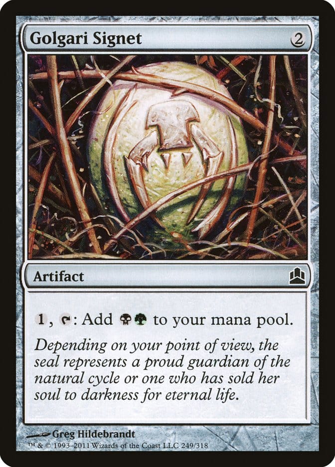 Golgari Signet [Commander 2011] Magic: The Gathering