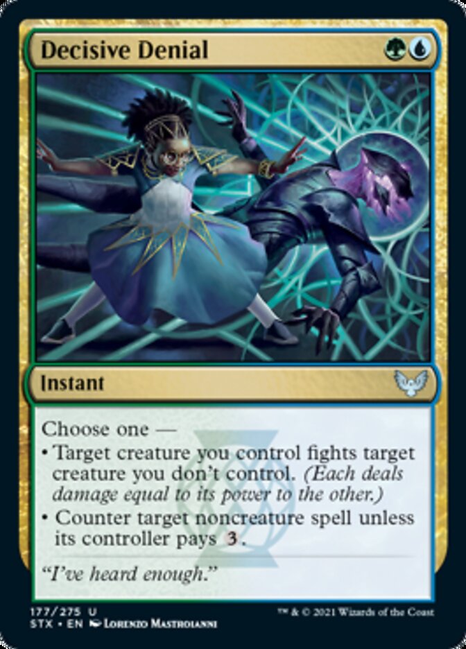 Decisive Denial [Strixhaven: School of Mages] Magic: The Gathering