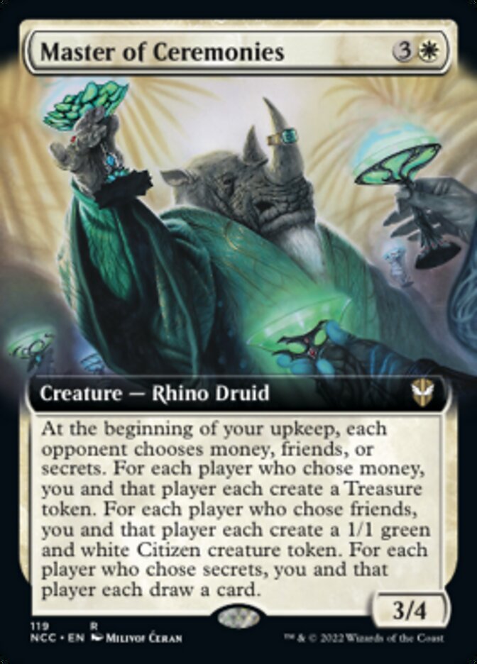 Master of Ceremonies (Extended Art) [Streets of New Capenna Commander] Magic: The Gathering