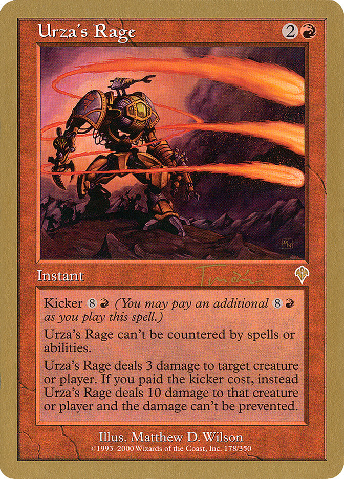 Urza's Rage (Jan Tomcani) [World Championship Decks 2001] Magic: The Gathering