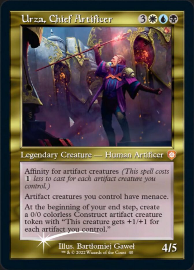 Urza, Chief Artificer (040) (Retro) (Display Commander) [The Brothers' War Commander] Magic: The Gathering