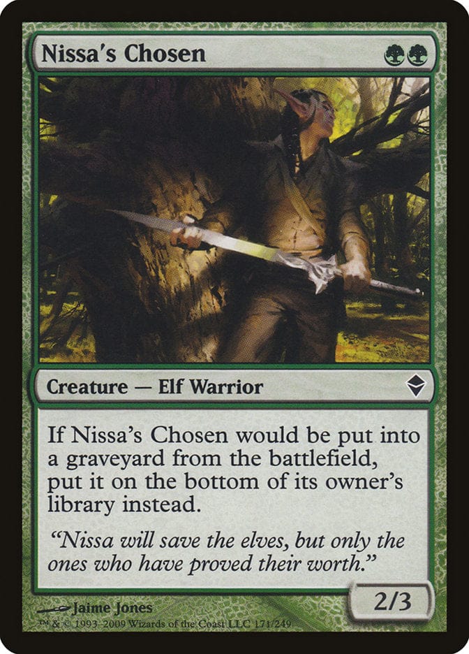 Nissa's Chosen [Zendikar] Magic: The Gathering