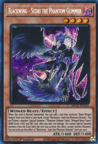 Blackwing - Sudri the Phantom Glimmer [MP23-EN155] Prismatic Secret Rare - Yugioh Cards For Your TCG Needs!