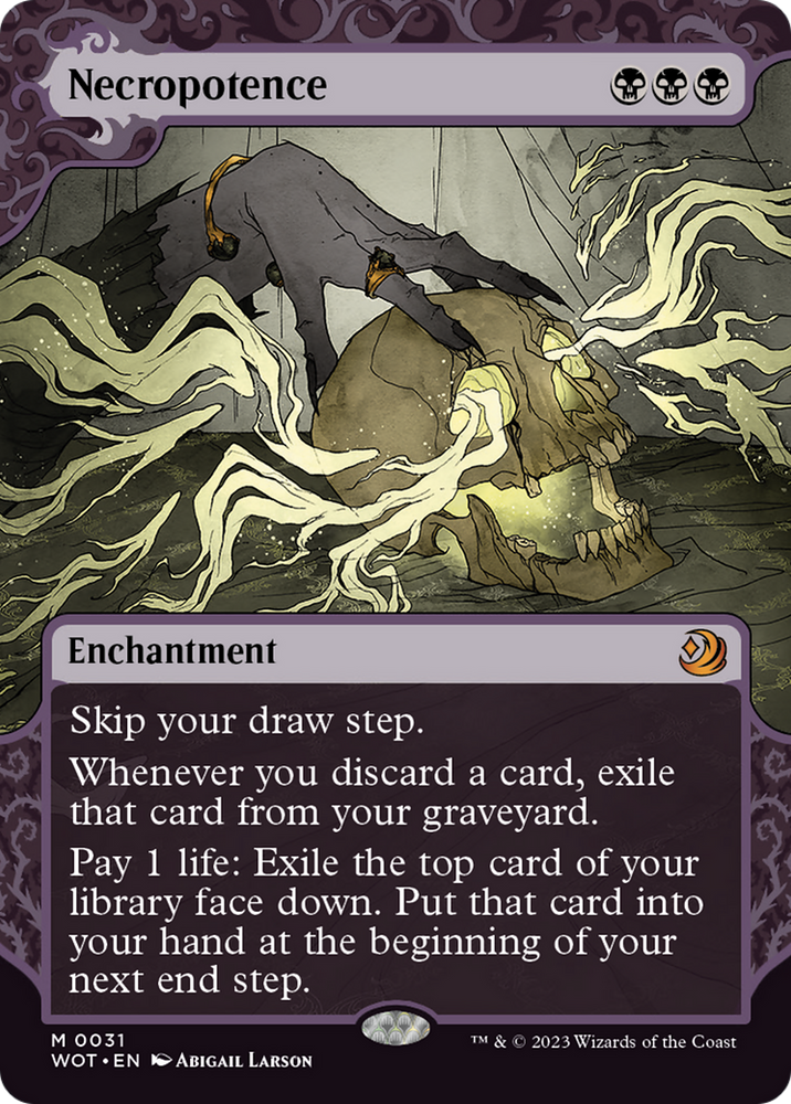 Necropotence [Wilds of Eldraine: Enchanting Tales] Magic: The Gathering