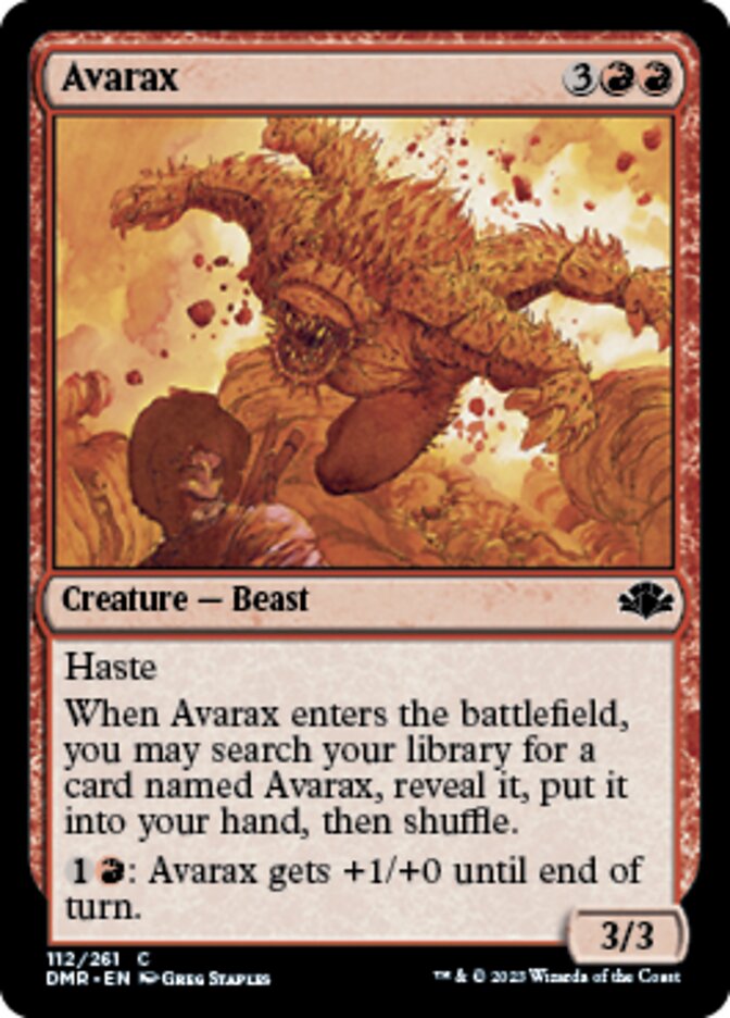 Avarax [Dominaria Remastered] Magic: The Gathering