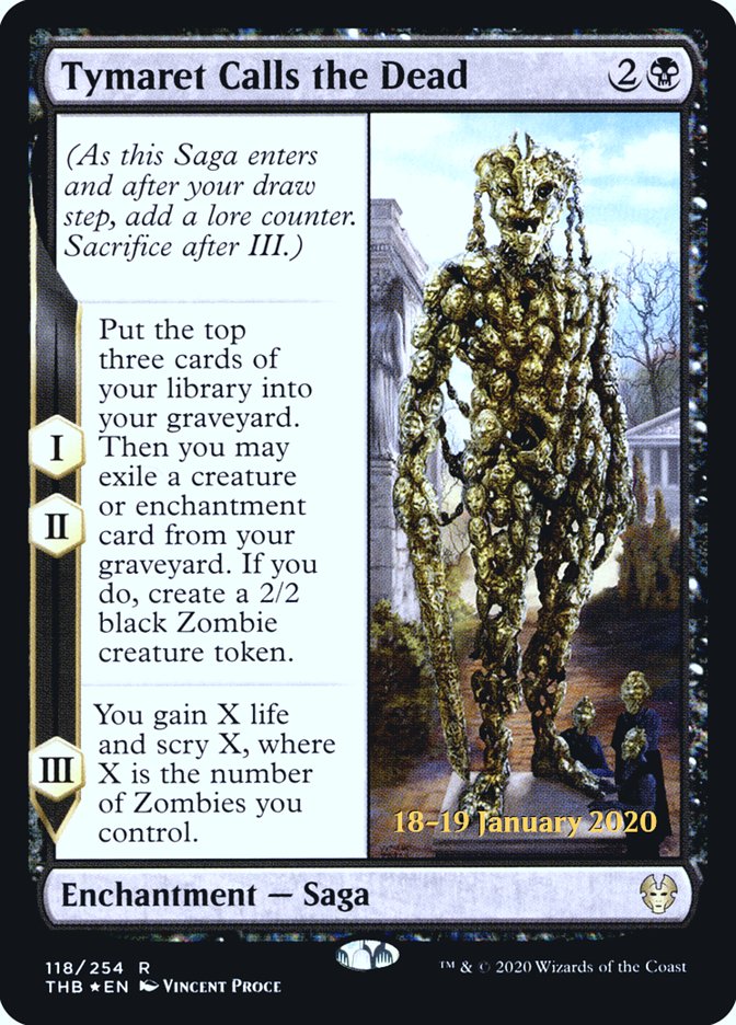 Tymaret Calls the Dead [Theros Beyond Death Prerelease Promos] Magic: The Gathering