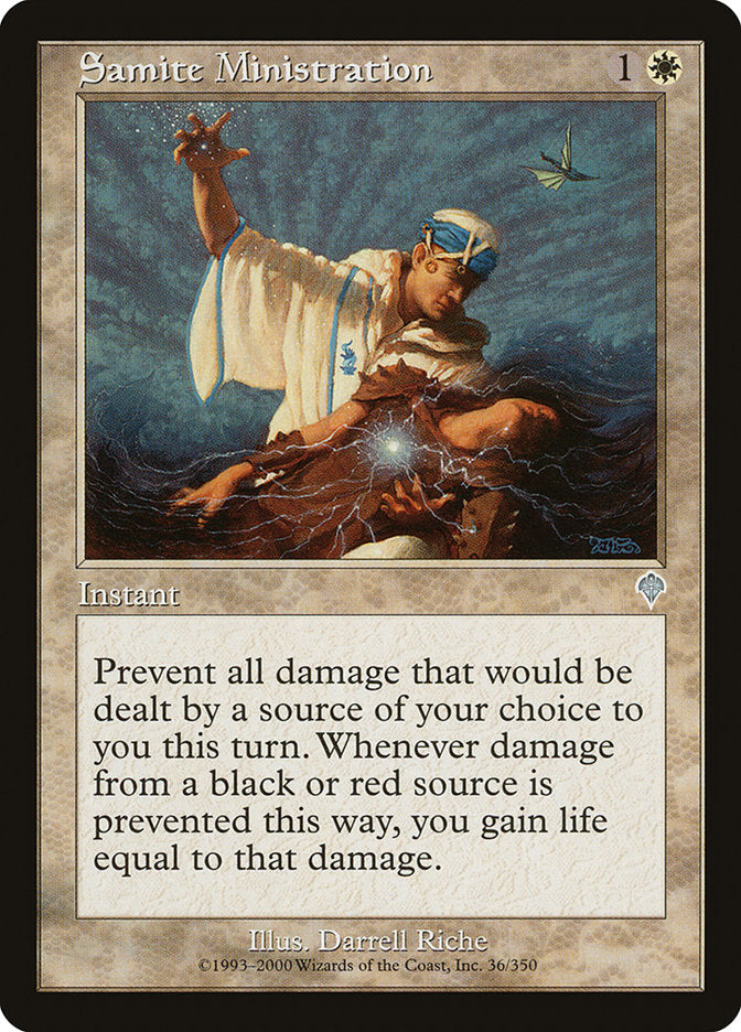Samite Ministration [Invasion] Magic: The Gathering