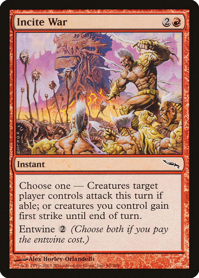 Incite War [Mirrodin] Magic: The Gathering