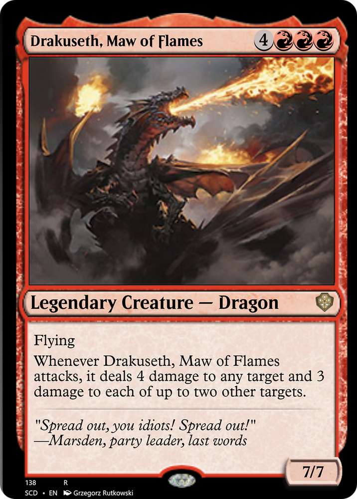 Drakuseth, Maw of Flames [Starter Commander Decks] Magic: The Gathering