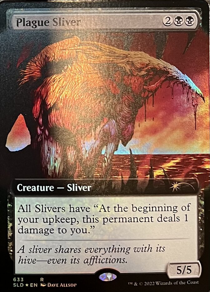 Plague Sliver (Extended Art) [Secret Lair Drop Promos] Magic: The Gathering