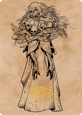 Myrkul, Lord of Bones Art Card (73) (Gold-Stamped Signature) [Commander Legends: Battle for Baldur's Gate Art Series] Magic: The Gathering