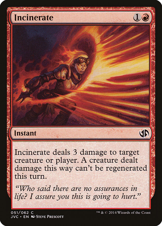 Incinerate [Duel Decks Anthology] Magic: The Gathering