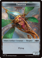 Thopter // Bird Double-Sided Token [Tarkir: Dragonstorm Commander Tokens] Magic: The Gathering