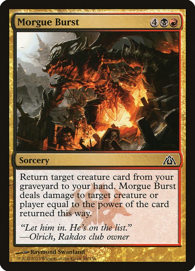 Morgue Burst [Dragon's Maze] Magic: The Gathering