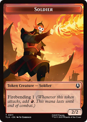 Ally (0008) // Soldier (0002) Double-Sided Token [Avatar: The Last Airbender Tokens] Magic: The Gathering