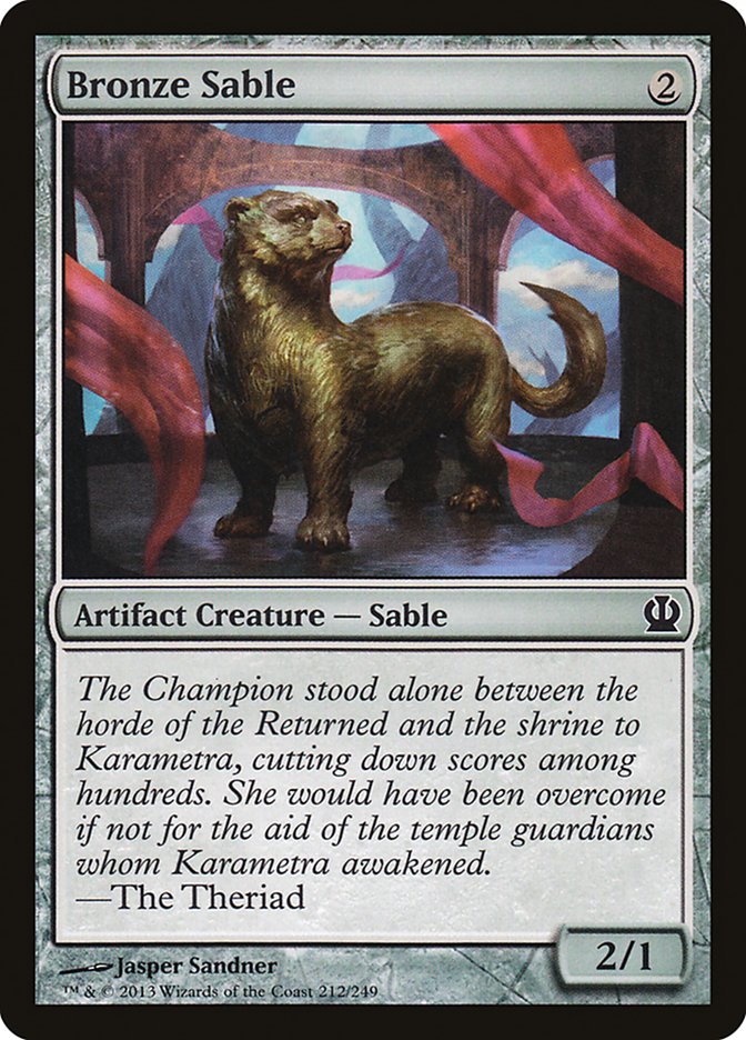 Bronze Sable [Theros] Magic: The Gathering