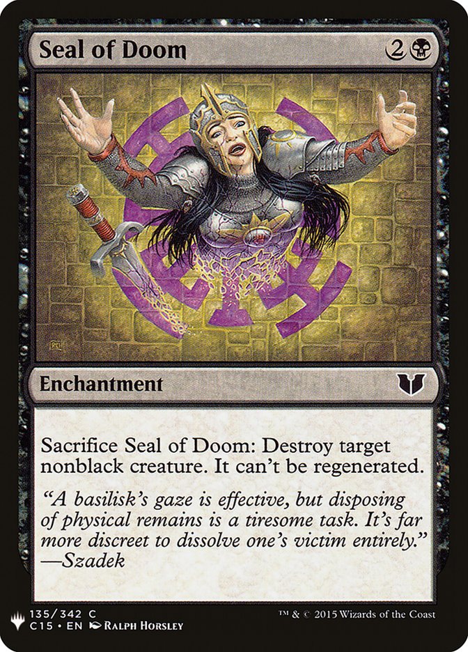 Seal of Doom [Mystery Booster] Magic: The Gathering