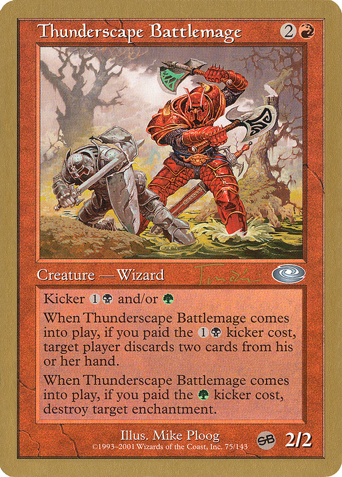 Thunderscape Battlemage (Jan Tomcani) [World Championship Decks 2001] Magic: The Gathering