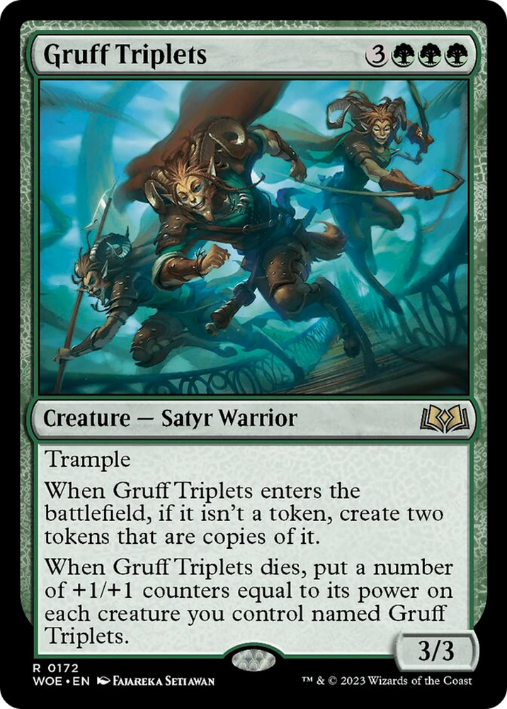 Gruff Triplets [Wilds of Eldraine] Magic: The Gathering