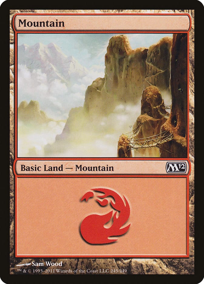 Mountain (245) [Magic 2012] Magic: The Gathering