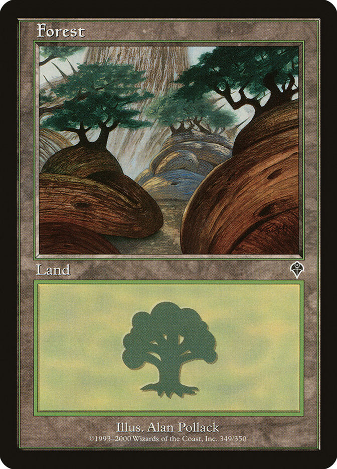 Forest (349) [Invasion] Magic: The Gathering