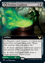 Pestilent Cauldron // Restorative Burst (Extended Art) [Strixhaven: School of Mages] Magic: The Gathering