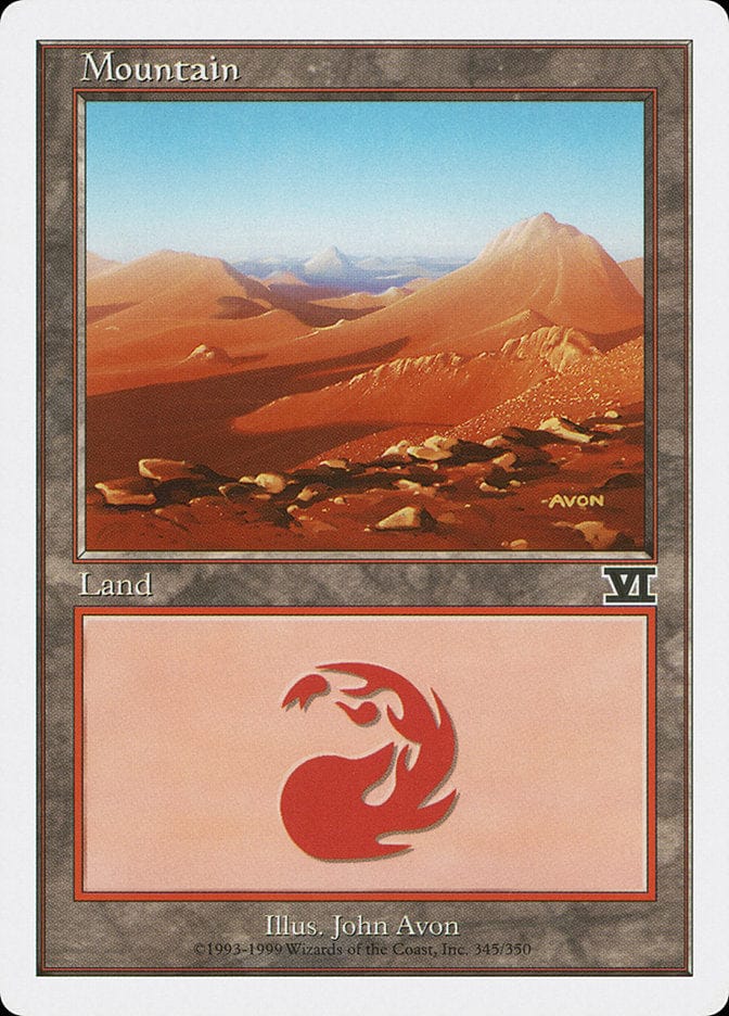 Mountain (345) [Classic Sixth Edition] Magic: The Gathering