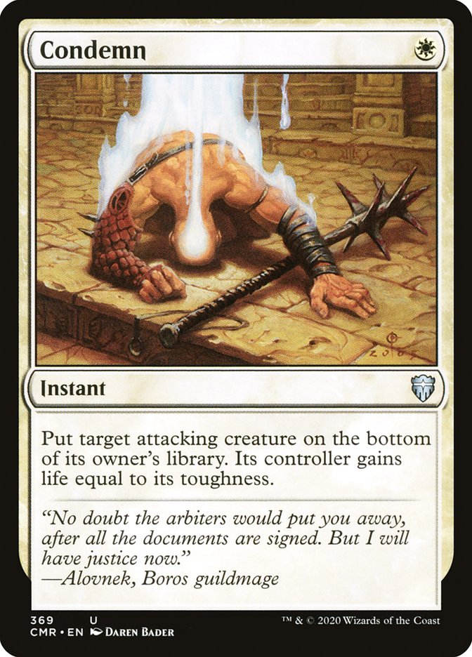 Condemn [Commander Legends] Magic: The Gathering
