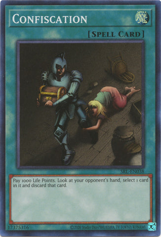 Confiscation (25th Anniversary) [SRL-EN038] Super Rare - Yugioh Cards For Your TCG Needs!