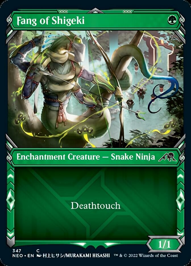 Fang of Shigeki (Showcase Ninja) [Kamigawa: Neon Dynasty] Magic: The Gathering