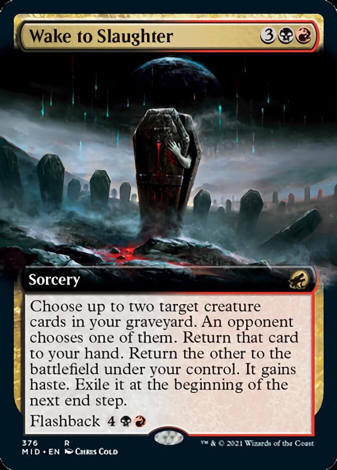 Wake to Slaughter (Extended Art) [Innistrad: Midnight Hunt] Magic: The Gathering