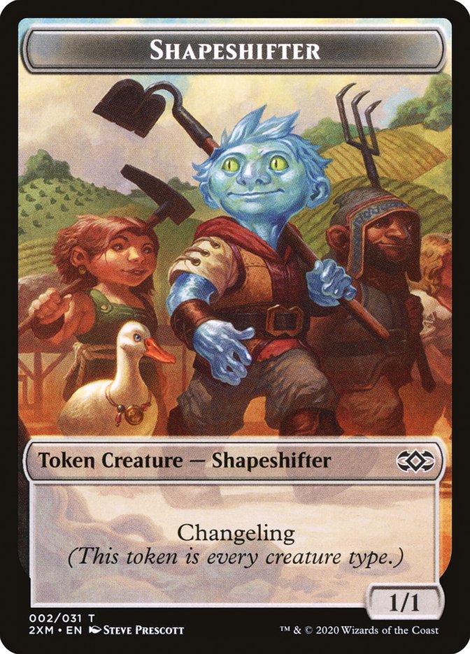 Elemental // Shapeshifter Double-Sided Token [Double Masters Tokens] Magic: The Gathering