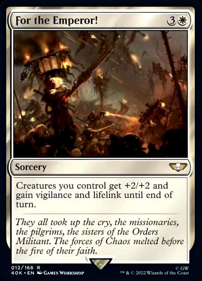 For the Emperor! (Surge Foil) [Warhammer 40,000] Magic: The Gathering