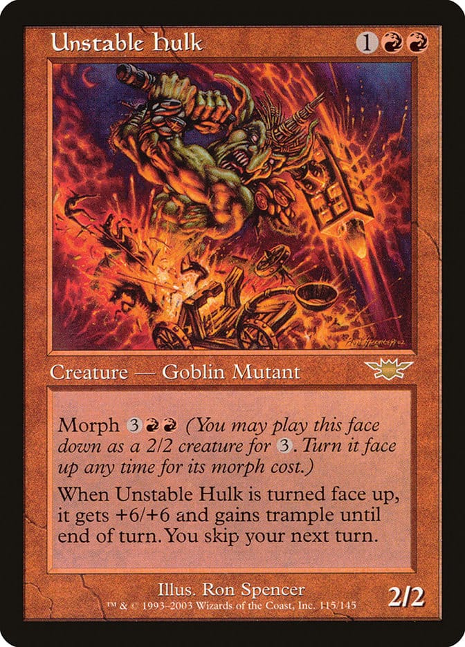 Unstable Hulk [Legions] Magic: The Gathering