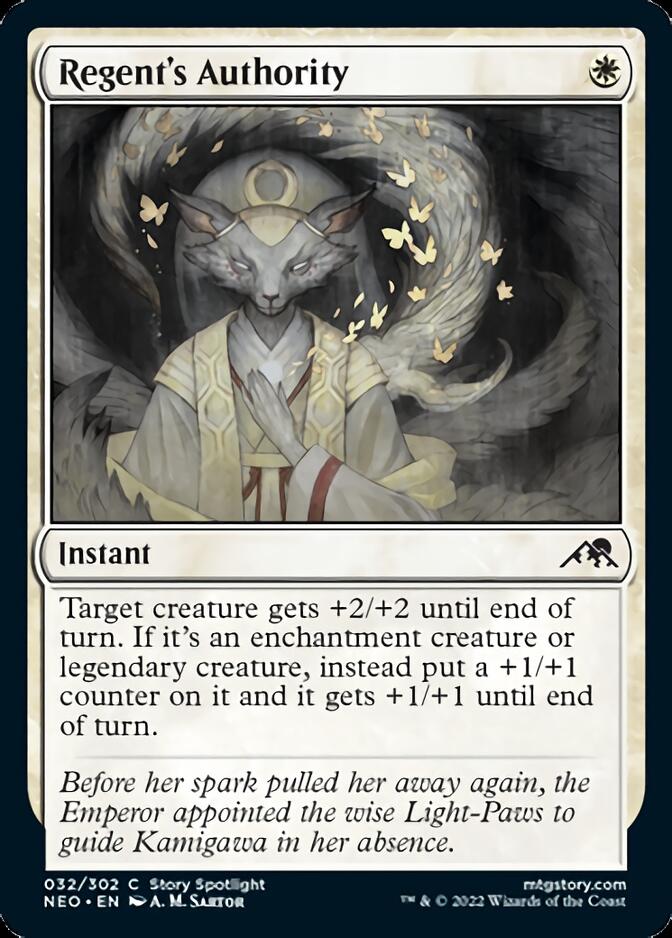 Regent's Authority [Kamigawa: Neon Dynasty] Magic: The Gathering