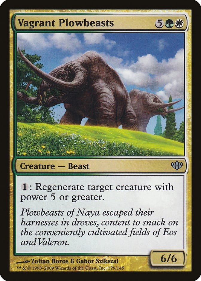Vagrant Plowbeasts [Conflux] Magic: The Gathering