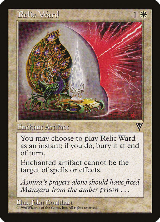 Relic Ward [Visions] Magic: The Gathering