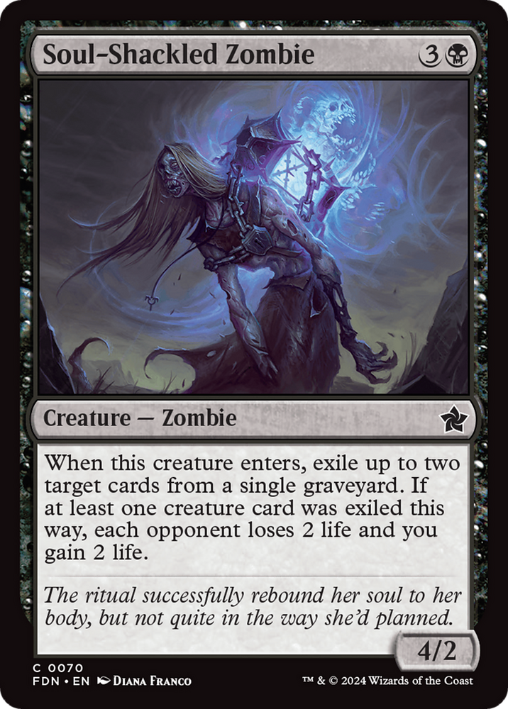 Soul-Shackled Zombie [Foundations] Magic: The Gathering
