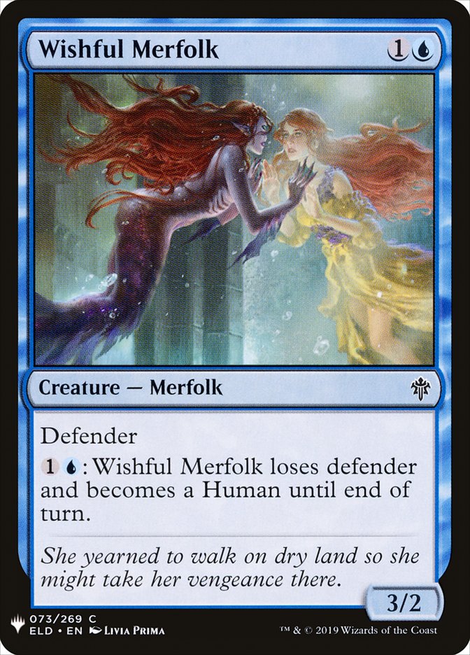 Wishful Merfolk [Mystery Booster] Magic: The Gathering