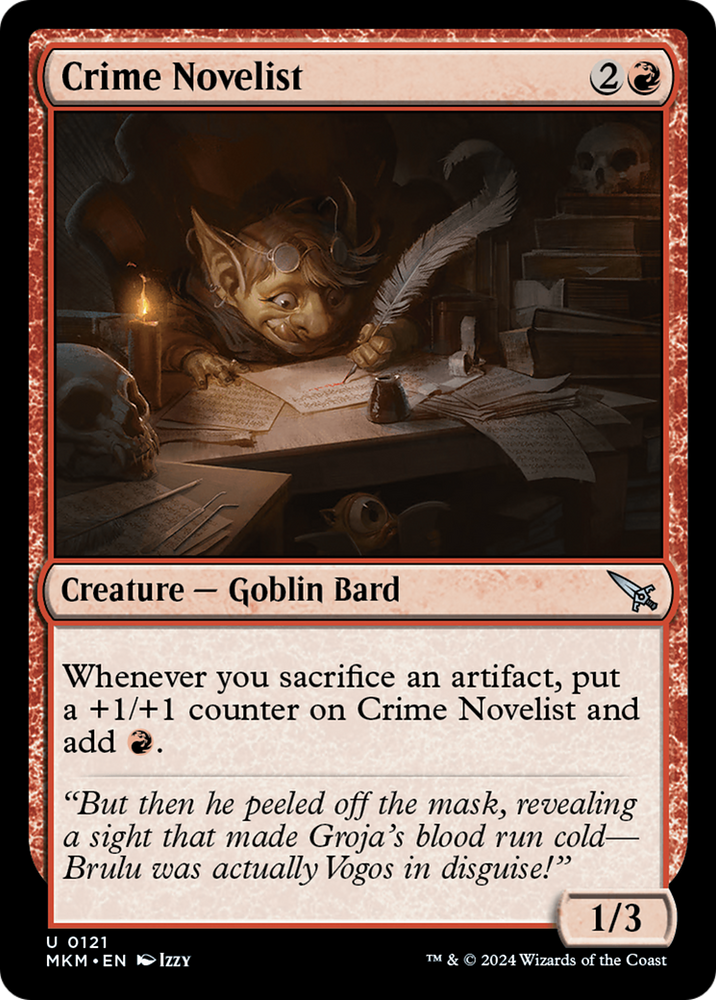 Crime Novelist [Murders at Karlov Manor] Magic: The Gathering