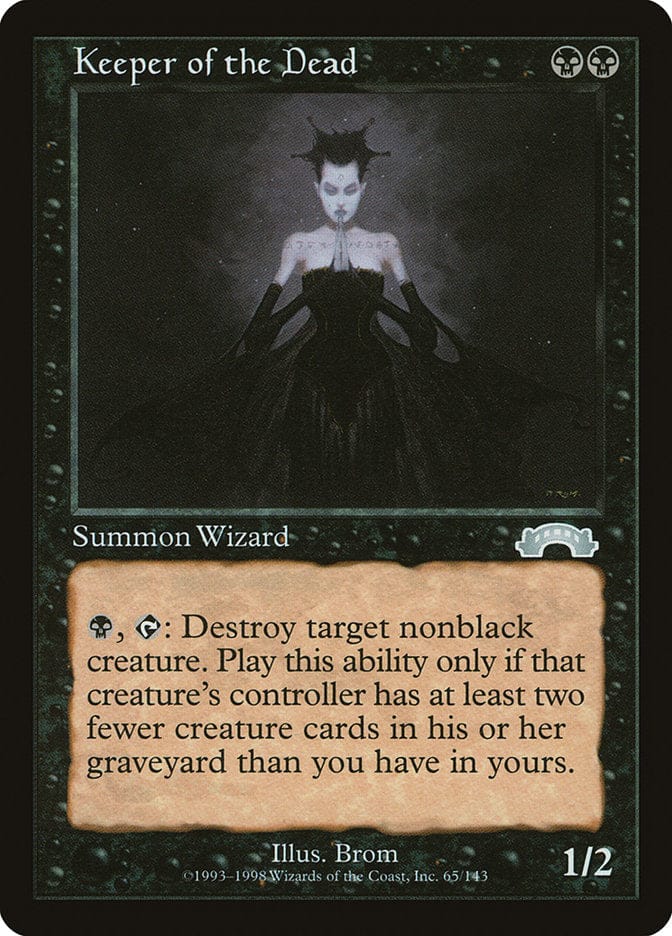 Keeper of the Dead [Exodus] Magic: The Gathering