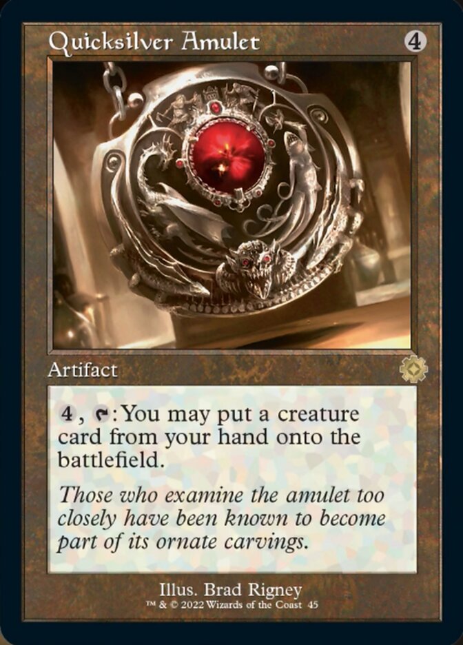Quicksilver Amulet (Retro) [The Brothers' War Retro Artifacts] Magic: The Gathering